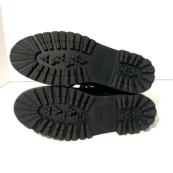 VINCE WOMENS CABRIA LUG 2 CALF HAIR COMBAT & LACE-UP BOOTS 8 - Picture 9 of 14